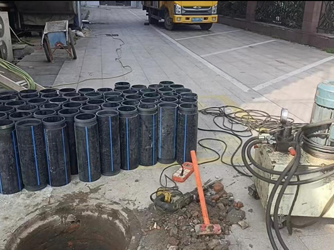 会昌PE置换管厂家 DN315置换管 非开挖管短管置换